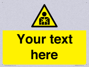 Custom Warning substance or mixture presenting a health hazard